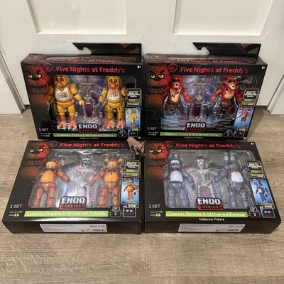 FNAF Five Nights at Freddy's Jazwares Endo Series Freddy Bonnie Chica Foxy 4-Set