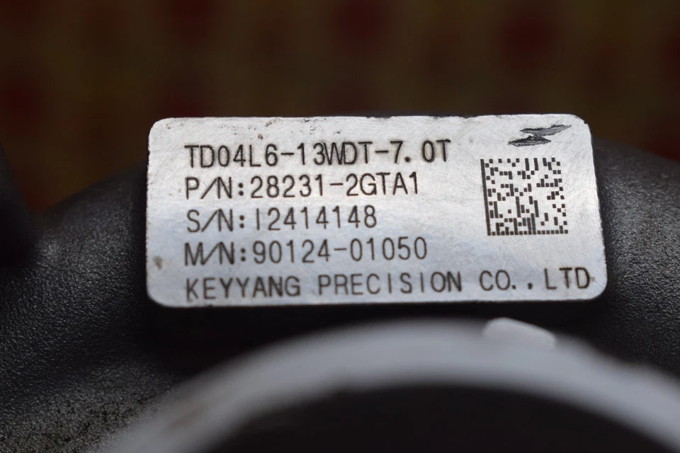 2017-2020 HYUNDAI SANTA FE 2.0L TURBO TURBOCHARGER ASSEMBLY 28231-2GTA1 OEM - Изображение 2 из 4