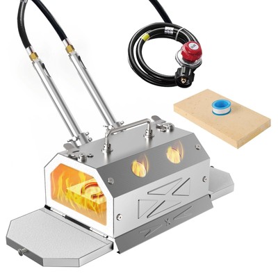 Portable Blacksmith Beginner Forge Kit with 30PSI Regulator, Dual Burners Pro...