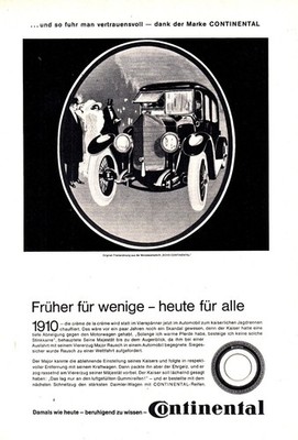 3w25612/ Reklame / Werbung aus 1963   Continental Reifen