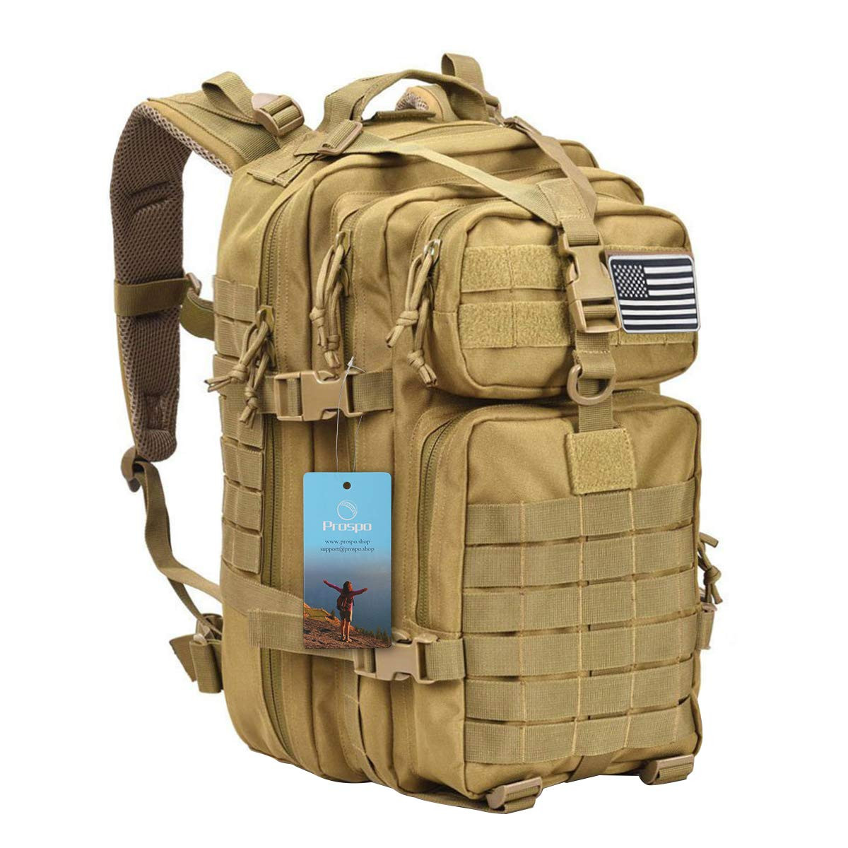 40L Military Tactical Shoulder Backpack Assault Survival Molle Bag Pack Fishi...
