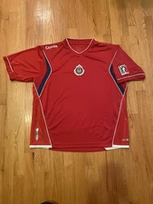 Chivas de Guadalajara Soccer Jersey FMF Sz Large Rhinox Red
