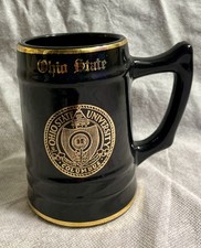 Vintage Ohio State Stein Mug – Black & Gold – USA Made