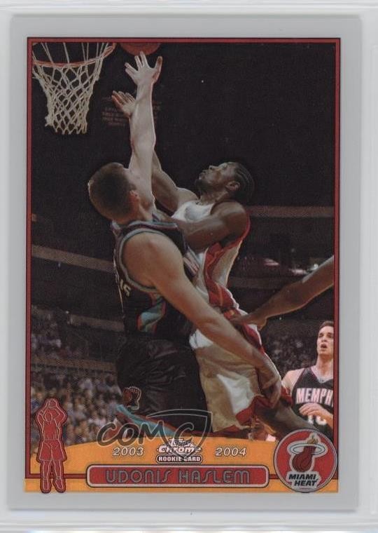 2003-04 Topps Chrome Refractor Udonis Haslem #164 z7j