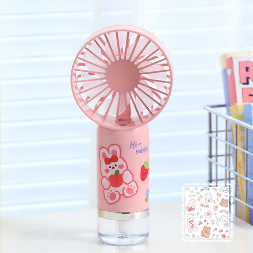 Portable Misting Fan Handheld Person Mister Fan Battery Operated Water Mist Fa a - Afbeelding 14 van 23