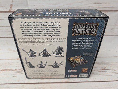 Massive Darkness Ratlings Enemy Box Fantasy Dungeon Crawl Cards CMON NIS - Picture 3 of 16