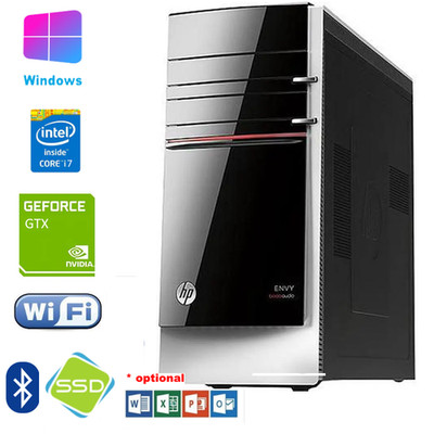 HP PC Core i7 4. Gen bis zu 24GB, SSD + HDD, NVidia GTX / RTX, WLAN Win 11 Pro