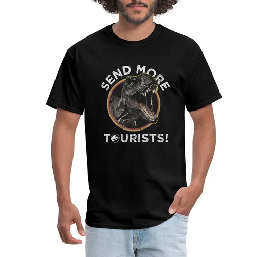 Jurassic Park T-Rex Send More Tourists! Men's T-Shirt