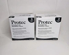 Protec PWF2AM Humidifier Drum Wick Filter Replacements Two 3 Packs (6)