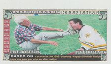 2025 Trainer Chuck Norris Bob Barker VS Adam Sandler $5 Hard Feel Novelty Bill .