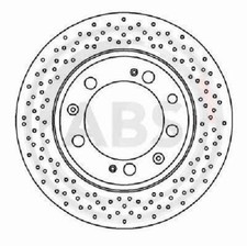 2x Original A.B.S. Bremsscheibe 16492 für Porsche