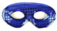 NEW Lot of 5 - ASK-IT SEQUIN HALF MASK-BLUE
