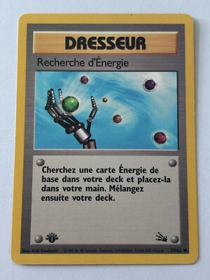 Pokemon Karte - Energiesuche - Edition 1 - Wizards - 59/62 - DE