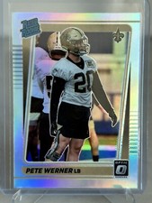 2021 Donruss Optic PETE WERNER RC RATED ROOKIE Silver HOLO PRIZM SP SAINTS A-70
