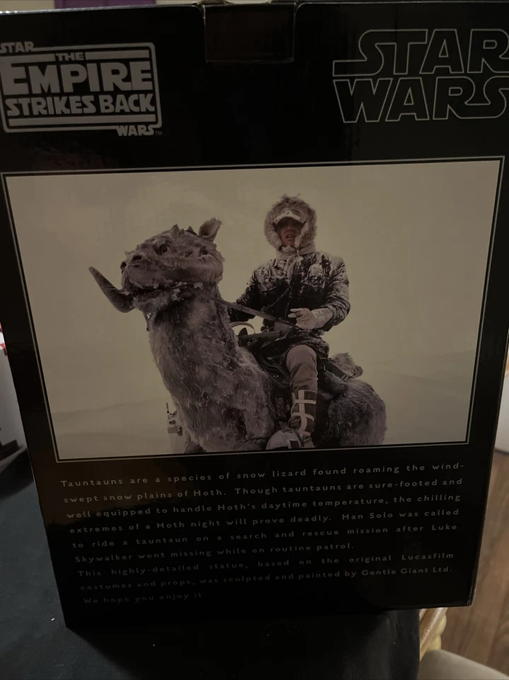Gentil Gigante Imperio de Star Wars Contraataca Han Solo En Tauntaun Estatua 1735/3000 Foto 4 de 4