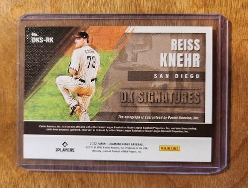 2022 Diamond Kings Reiss Knehr DK Signatures Auto Rookie San Diego Padres - Picture 2 of 2