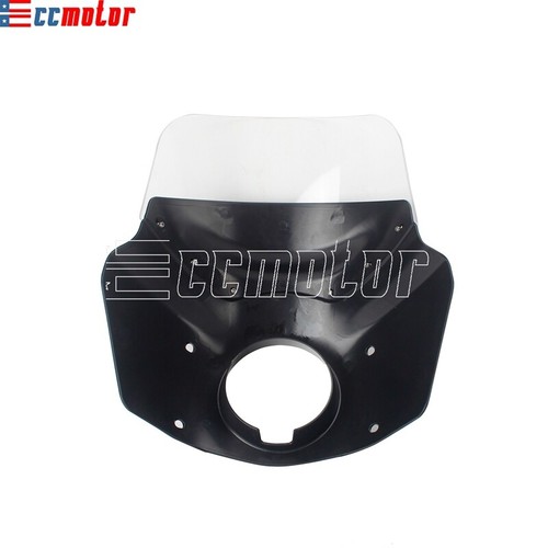 5-3/4" Front Headlight Fairing w/ 11" Windshield For Harley Dyna FXDL FXDB 06-17 - Picture 8 of 10