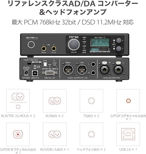 RME ADI-2 Pro FS R AD/DA Converter Black Edition New in Box Sealed from Japan - Picture 2 of 8