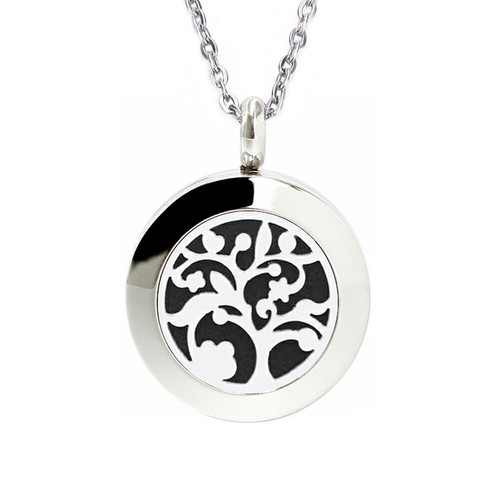 Collar Colgante Aroma Acero Inoxidable 20mm Perfume Aceite Esencial Difusor - Imagen 58 de 93