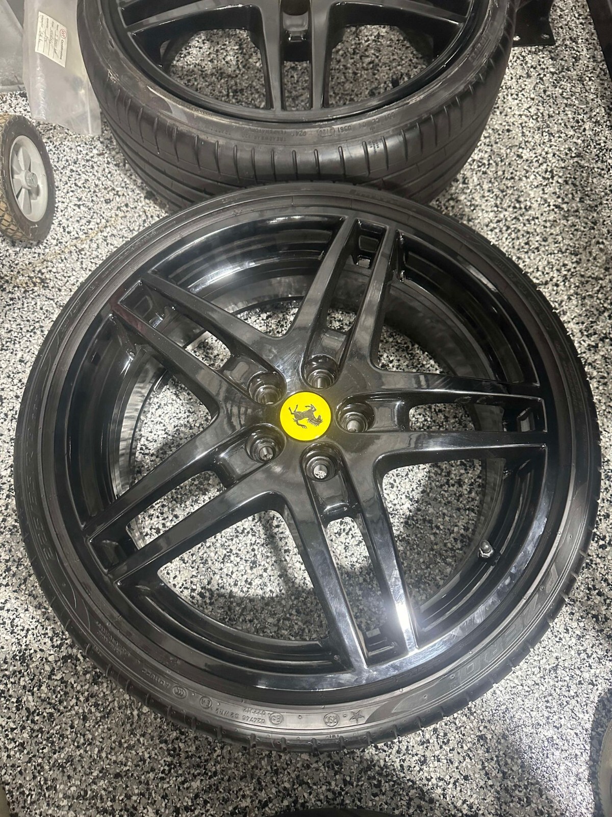 Genuine Ferrari F430 19 inch Factory Wheels with Bridgestone Potenza Tires