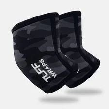 TUFF Power Elbow Sleeves 7mm (Black Camo)
