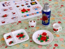 Re-Ment Miniature Asian Groceries #5  Kitchen Tableware Partial Set