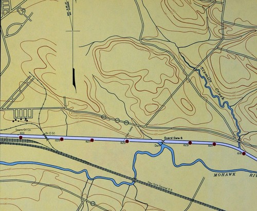 1948 USACE Survey Map Erie Canal Mohawk River New York Sears Oil Company Rome NY - Picture 3 of 4