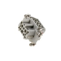 09330062701 Steckverbinder: Rechtwinklig Weiblich Han E Pin: 6 6+PE 16A Harting