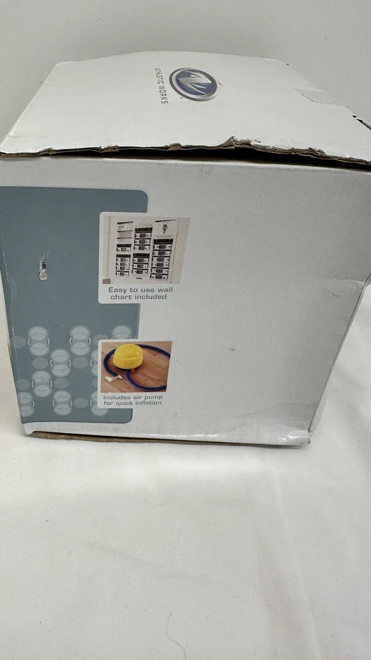 Bola corporal Athletic Works 65cm exercício ioga para treinamento - Branca nova - Imagem 4 de 4