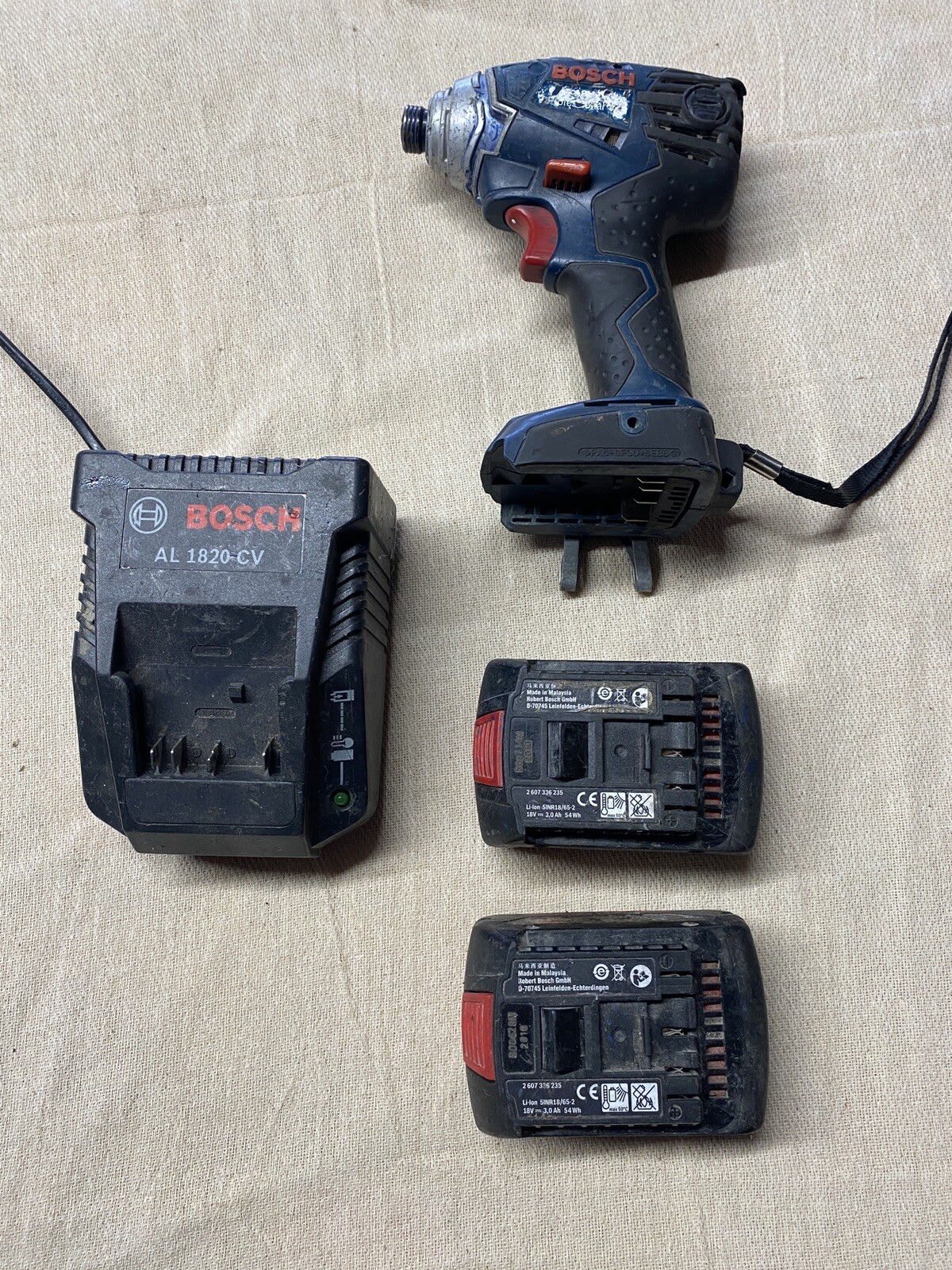 18v Bosch Impact Driver Drill And Battery Set (used) eBay