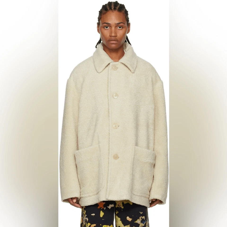 Dries Van Noten Acrylic and Wool Blend Ronner Coat Jacket - L - Image 3 of 4