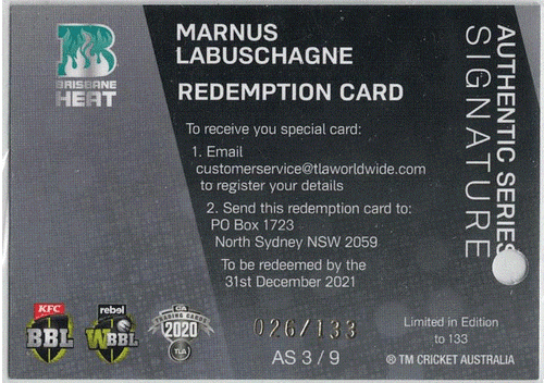 2020/21 CA Traders Cricket Authentics Green & Signatures & Priority Singles - Picture 20 of 35