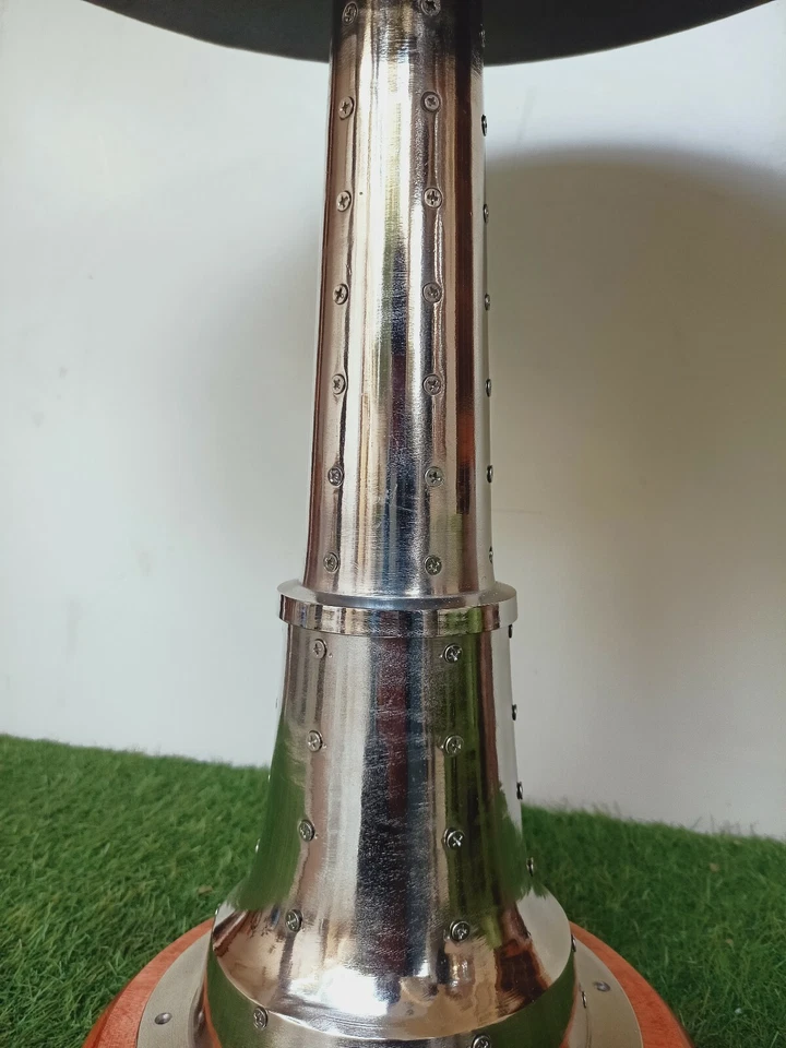 Vintage Aviator End Table Coffee Tea Cocktail Table Bar Restaurant Garden Home - Image 4 of 4