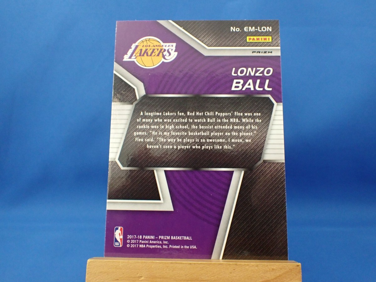 その他 Prizm fast break purple Lonzo Ball RC/75 Lonzo Ball 2017-18 Panini Prizm PURPLE FAST BREAK /75 PSA 9