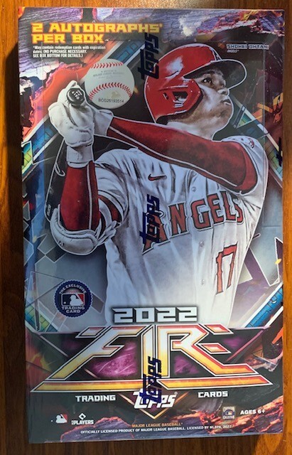 2022 Topps Fire Baseball Box Cruz,Franco,Witt,Rodriguez NIB Free