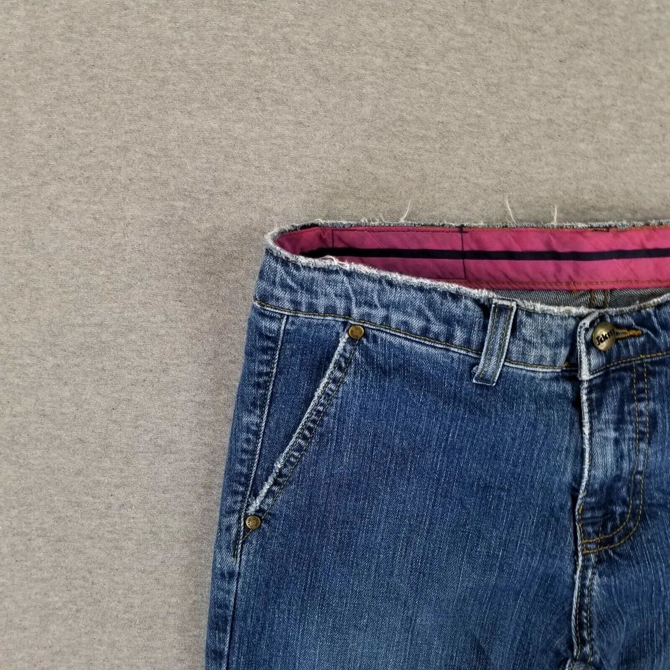Pantalones Cortos Capri Retro Años 90 HECHOS EN EE. UU. Talla 8 Vintage Jelessy Jeans Foto 4 de 4