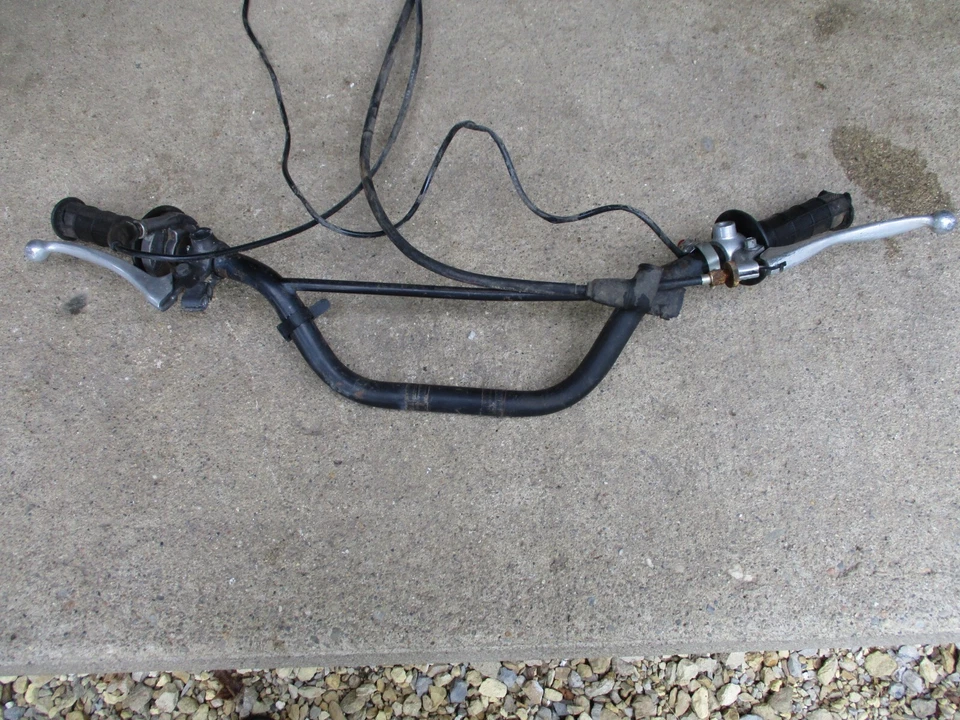 MANILLAR HONDA XR80 1980-1984 MANILLAR XR 80 CABLES ACELERADOR TORCIDOS EMBRAGUE Foto 2 de 4