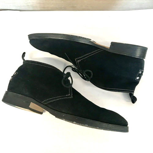 Gordon Rush Sydney Black Suede Leather Lace Up Ankle Chukka Style Boots Men’s 8 - Picture 11 of 11