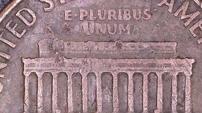 1962d Lincoln Penny Error#0106 Struck Fragment , Re-Punched