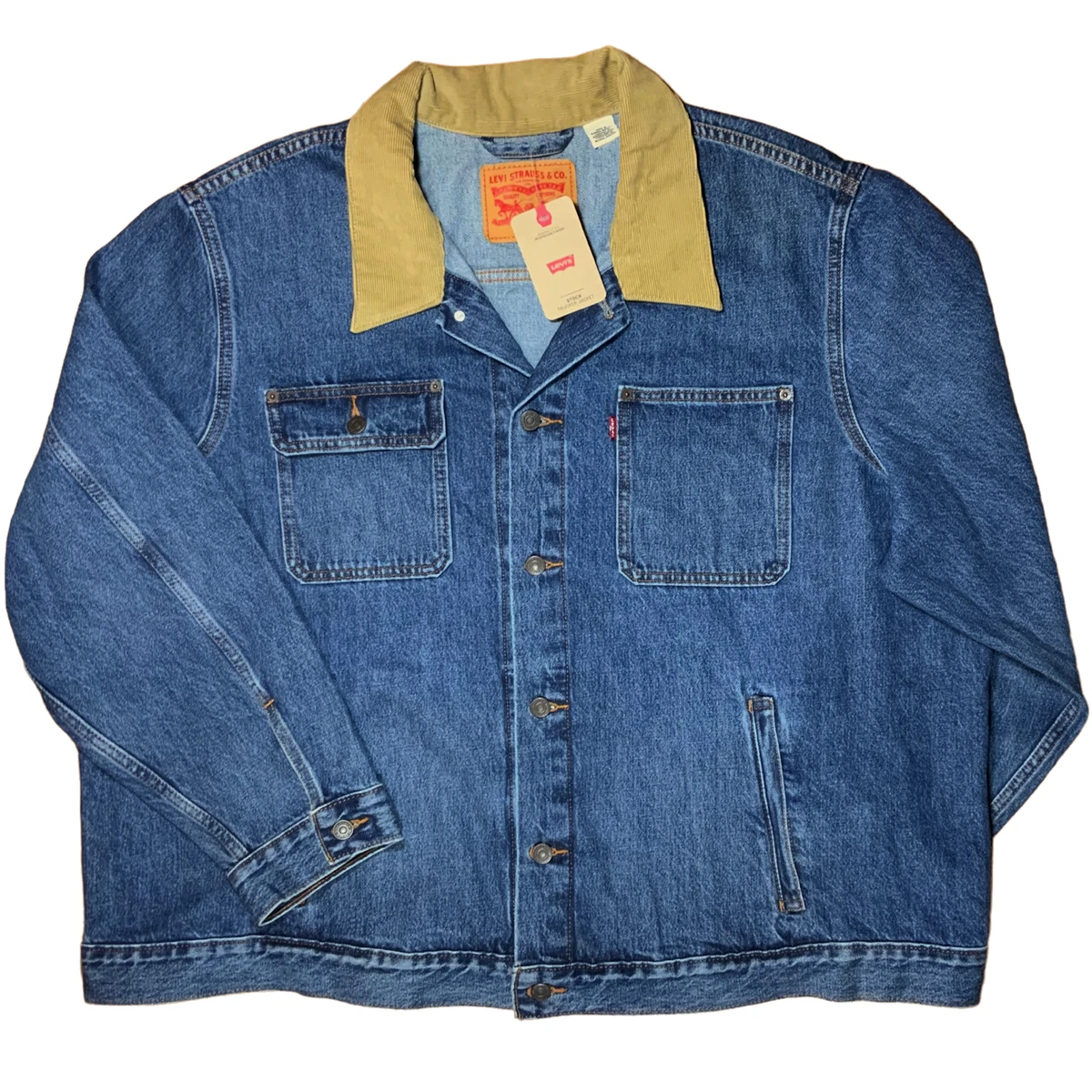 Levis denim jacket corduroy collar sale