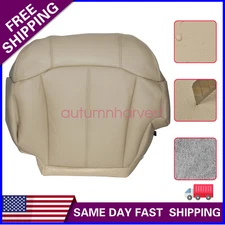 For 2000-2002 Chevy Tahoe LS LT Driver Bottom Leather Seat Cover Shale Tan 522