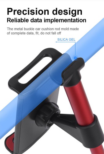 4"-11" Universal Car Back Seat Headrest Phone Tablet Mounting Holder Red & Black - Picture 4 of 12