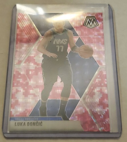 Luka Doncic 2019-20 Panini Mosaic Pink Camo Prizm Dallas Mavericks #44 - Picture 5 of 7