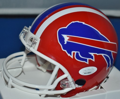 JAMES LOFTON AUTOGRAPHED VSR4 THROWBACK MINI HELMET BUFFALO BILLS HOF 2003 JSA - Picture 4 of 7
