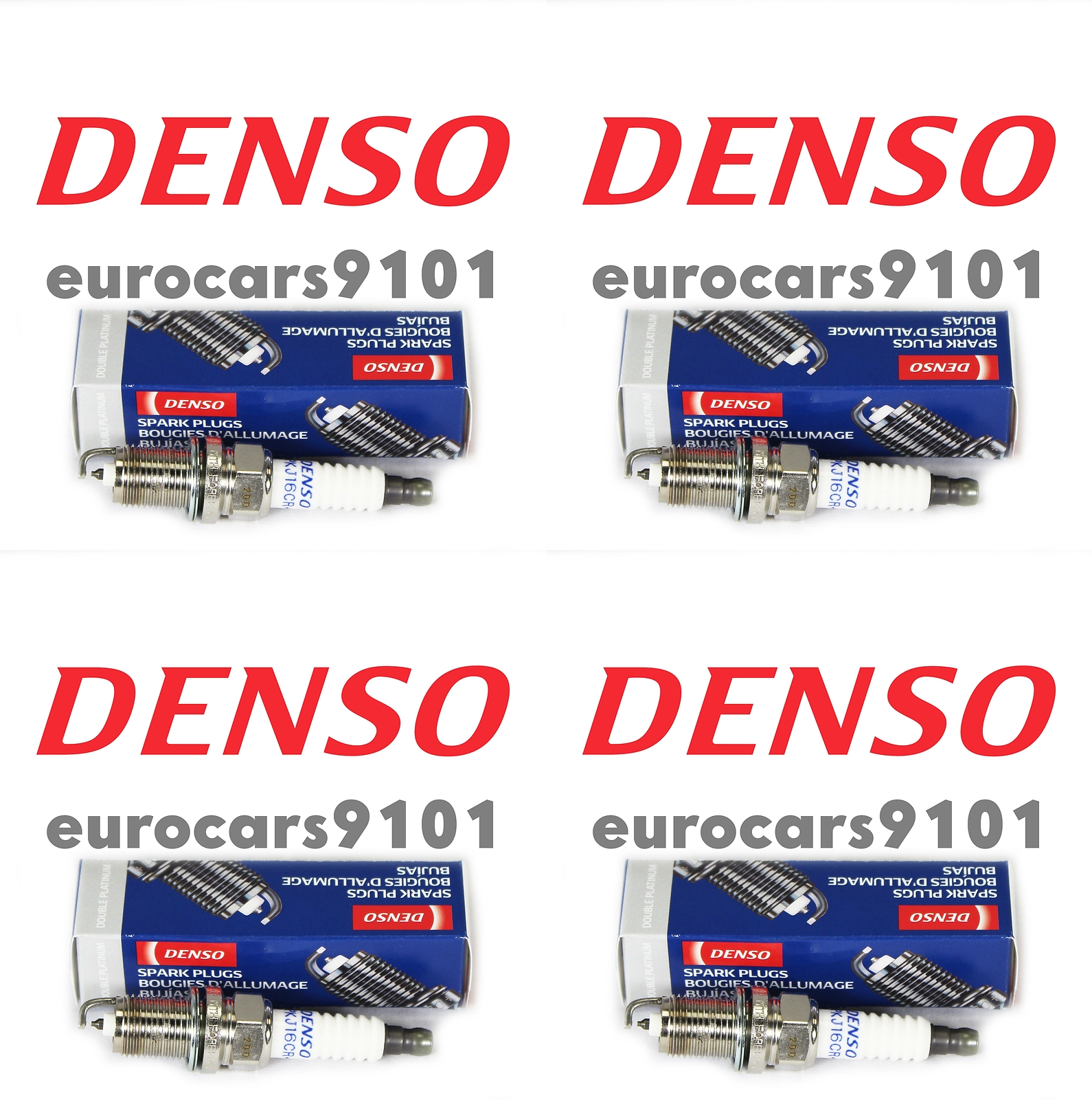 Volkswagen Golf DENSO Spark Plugs 3246 101000062AB Set of 4