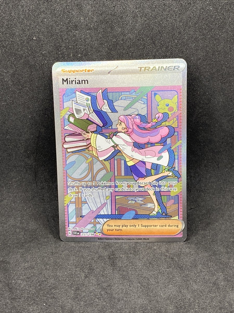 Pokemon TCG S&V Base Set Miriam 251/198 Holo Special Illustration