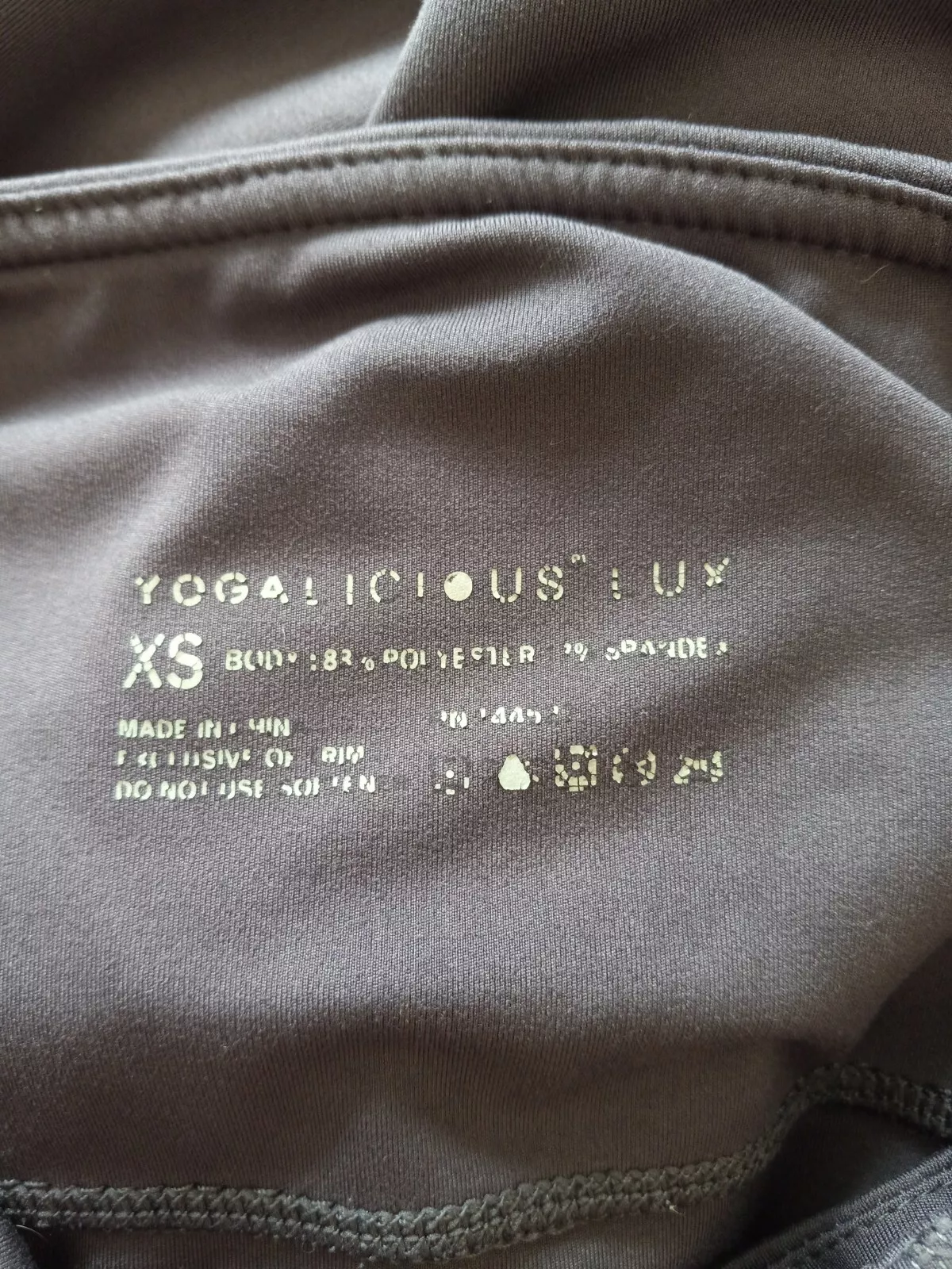 yogalicious lux crop solid pockets pull on leggings