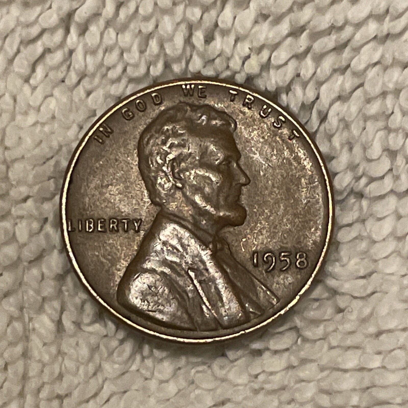 1958 Wheat Penny Error - aoju2s3