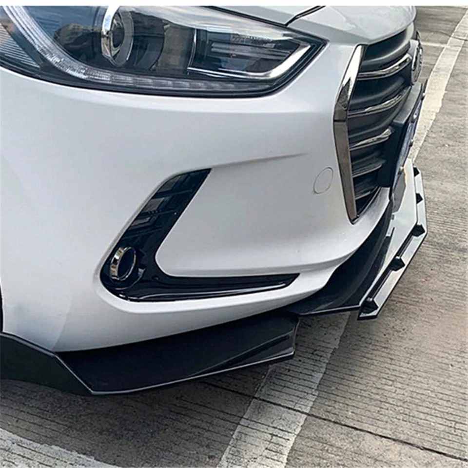 Universal Fit For Saturn SW 95-02 Front Lower Lip Splitter Spoiler Black 2 Layer Foto 3 de 4