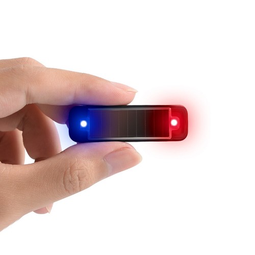 Car Interior Accessories Solar LED Flash Light Anti-theft Safety Warning Light